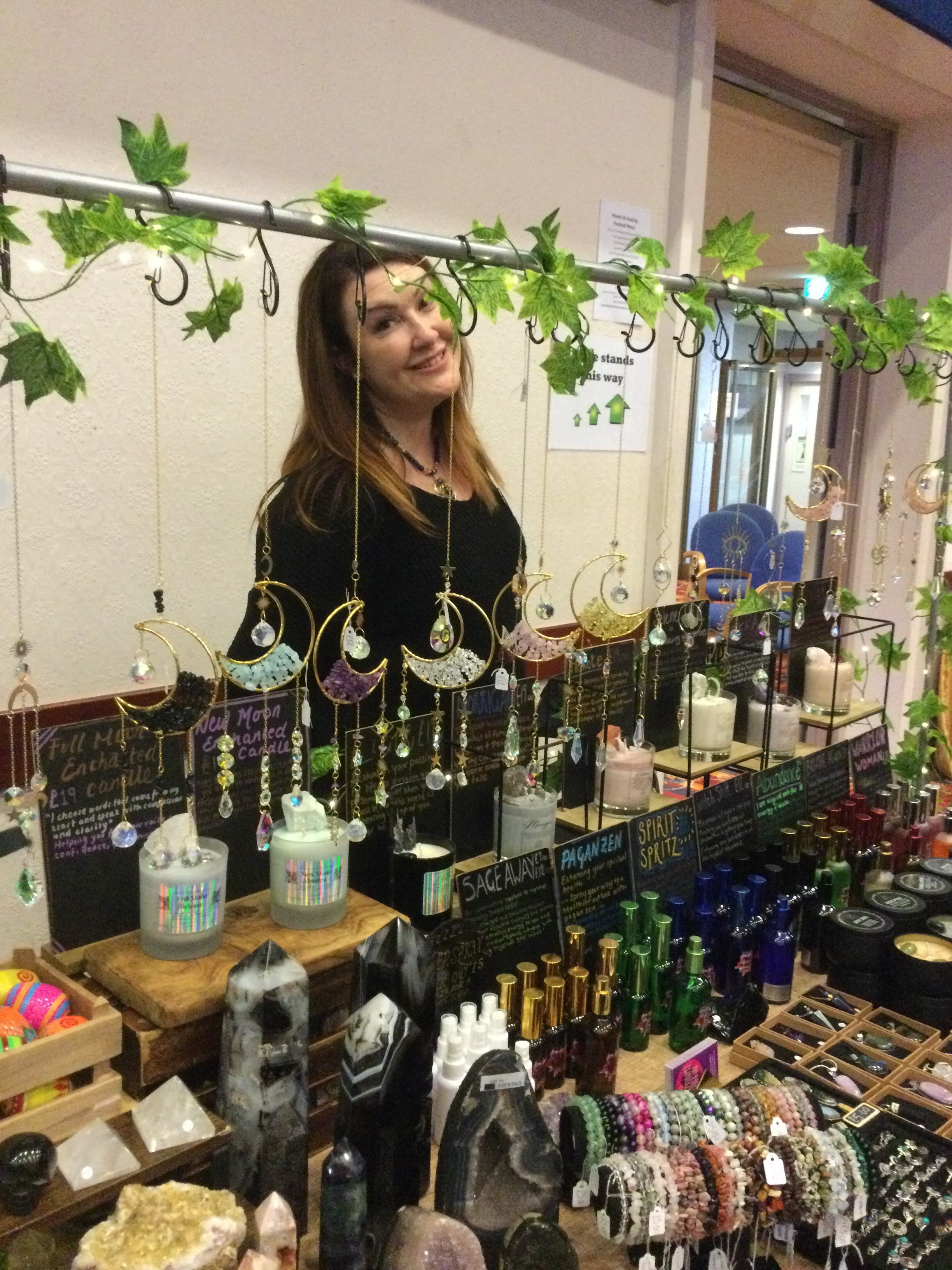 Lady selling items